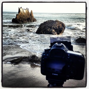 Kustfoto vid Malibu