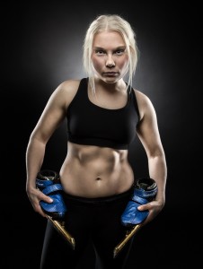 Nathalie Larsen med skridskor - Foto: Viktor Sundberg